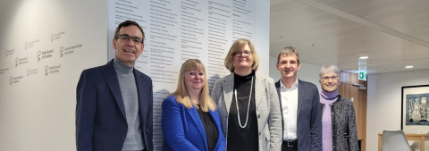 Christian Müggler, Direktorin Marianne Ejdersten, Ursula Schmitt, Roberto Rossi, Martine Schneider